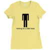 offensive t shirt lookng for a little head rude tee funny shirt Ladies Fitted T-Shirt