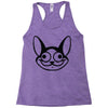 cat character graphic Racerback Tank