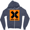 irritant symbol joke Zipper Hoodie