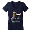 pinkman and the heisenbrain Women's V-Neck T-Shirt