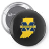 indiana for michigan Pin-back button