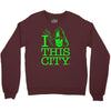 i heart this city Crewneck Sweatshirt