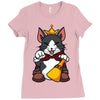 lucky cait sith Ladies Fitted T-Shirt