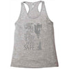thrones wolf Racerback Tank
