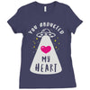 you abducted my heart Ladies Fitted T-Shirt