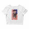 july 4th skull Crop Top