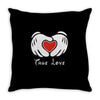 mickey et l'amour en Throw Pillow