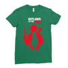 outlaws to the end Ladies Fitted T-Shirt