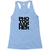 photographer camera photography modern text photos scrapbook geek t sh Racerback Tank