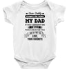 Dear Daddy, Love, Your Favorite Baby Onesie