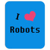 i love robots Mousepad