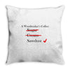a woodworker's Throw Pillow