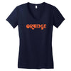 orange amplification new Women's V-Neck T-Shirt