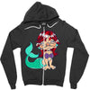 little ugly mermaid Zipper Hoodie