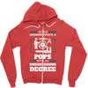Never Underestimate A Pops With An Engineer Degree Zipper Hoodie