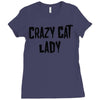 crazy cat lady Ladies Fitted T-Shirt