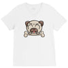 cute pug dog V-Neck Tee