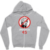 Impeach 45 Stop Trump Zipper Hoodie