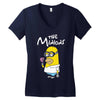 simpsons minion movie parody homer funny Women's V-Neck T-Shirt