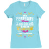 i am a february women Ladies Fitted T-Shirt