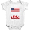 Stand For The Flag We Kneel For The Fallen Baby Onesie
