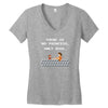 there is no princess Women's V-Neck T-Shirt