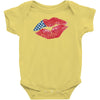 American Flag Lips Baby Onesie