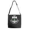 cia badge cider imbibing anarchist with badge Adjustable Strap Totes