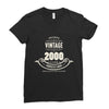 premium vintage 2000 classic perfectly aged limited edition Ladies Fitted T-Shirt