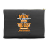 all men are created equal but only the best are born in january 1 Accessory Pouches