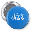 hooked on jesus Pin-back button