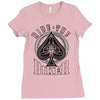 ride the biker Ladies Fitted T-Shirt