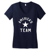 americas team Women's V-Neck T-Shirt