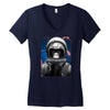 space momky Women's V-Neck T-Shirt
