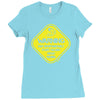 warning may...talking about fishing Ladies Fitted T-Shirt