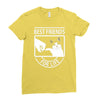 cat best friends for life Ladies Fitted T-Shirt