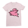 flying pig Ladies Fitted T-Shirt