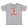 halloween happy hallowine Toddler T-shirt
