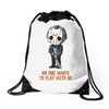no one wants to play with me Drawstring Bags