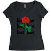 Love Rose Women's Triblend Scoop T-shirt