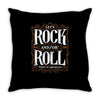 let's rock and or roll Throw Pillow