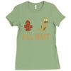 i'll wait Ladies Fitted T-Shirt