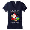 baby 1st christmas Women's V-Neck T-Shirt