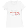 not antisocial Ladies Fitted T-Shirt
