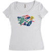 nasty woman vs trump Women's Triblend Scoop T-shirt