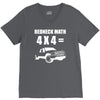 redneck math 4x4 truck V-Neck Tee