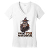 i want you for an adventure Women's V-Neck T-Shirt