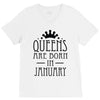 queens are born in january (2) V-Neck Tee