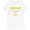 drone on Ladies Fitted T-Shirt