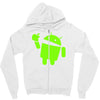 android eats apple Zipper Hoodie